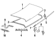 Diagram for Mercedes-Benz 300D Emblem - 126-758-00-58
