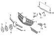 Diagram for Mercedes-Benz GLC43 AMG Emblem - 253-817-64-00