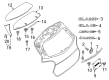 Diagram for Mercedes-Benz GLA250 Emblem - 156-817-16-00
