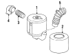 Diagram for Mercedes-Benz 300D Air Filter - 617-094-01-04