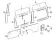 Diagram for Mercedes-Benz Sprinter 3500XD Pillar Panels - 906-692-08-02-9051