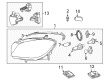 Diagram for Mercedes-Benz GL350 Headlight - 166-820-58-59