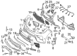 Diagram for Mercedes-Benz ML550 Grille - 166-885-59-25