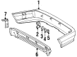 Diagram for Mercedes-Benz 300SL Bumper - 129-880-00-71