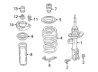 Diagram for Mercedes-Benz CLA250 Strut Housing - 176-323-48-00