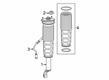 Diagram for Mercedes-Benz S550e Shock and Strut Boot - 222-327-01-92