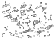 Diagram for Mercedes-Benz E63 AMG Exhaust Pipe - 156-140-01-09