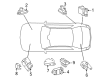 Diagram for Mercedes-Benz ML320 ABS Sensor - 006-542-70-18