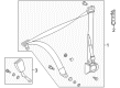 Diagram for Mercedes-Benz E320 Seat Belt - 210-860-95-85-9A86
