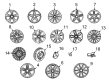 Diagram for Mercedes-Benz Spare Wheel - 213-401-67-00-64-7Y51