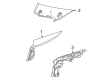 Diagram for Mercedes-Benz AMG GT R Pillar Panels - 190-690-11-25-9H93