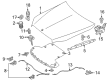 Diagram for Mercedes-Benz E400 Hood Release Cable - 213-880-00-59-64