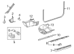 Diagram for Mercedes-Benz E550 Pillar Panels - 207-690-86-25-8T54