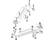 Diagram for Mercedes-Benz 500SEC Pillar Panels - 140-698-08-89