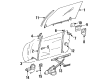 Diagram for Mercedes-Benz SL600 Window Run - 129-720-07-15