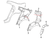 Diagram for Mercedes-Benz CLS500 Wheelhouse - 219-637-01-76