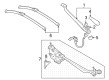 Diagram for Mercedes-Benz SL63 AMG S E Performance Wiper Pivot - 232-820-45-00