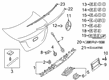 Diagram for Mercedes-Benz E53 AMG Emblem - 213-817-01-16