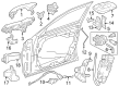 Diagram for Mercedes-Benz GLC63 AMG S E Performance Door Hinge - 254-720-10-02