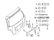 Diagram for Mercedes-Benz E320 Emblem - 203-817-28-15