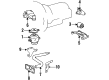 Diagram for Mercedes-Benz S420 Engine Mount - 124-240-26-17