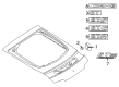 Diagram for Mercedes-Benz AMG GT Black Series Emblem - 190-810-00-18