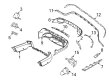 Diagram for Mercedes-Benz E450 Bumper Cover - 213-885-69-04-9999