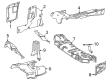 Diagram for Mercedes-Benz GLE450e Exhaust Heat Shield - 167-680-72-08