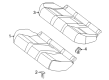 Diagram for Mercedes-Benz C63 AMG S E Performance Seat Cushion - 206-920-07-00