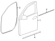 Diagram for Mercedes-Benz GLE400 Door Moldings - 166-725-50-00