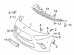 Diagram for Mercedes-Benz A220 Bumper Cover - 177-880-44-00-9999