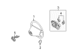 Diagram for Mercedes-Benz E320 Steering Wheel - 209-460-33-03-9E37