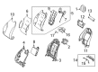 Diagram for Mercedes-Benz EQS 450+ Seat Cushion - 297-800-37-00