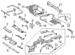 Diagram for Mercedes-Benz CLE53 AMG Battery Hold Downs - 206-610-57-03