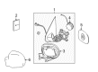 Diagram for Mercedes-Benz ML55 AMG Car Mirror - 163-810-32-93