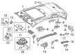 Diagram for Mercedes-Benz Sun Visor - 205-810-75-04-7M94