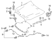 Diagram for Mercedes-Benz E400 Hood Latch - 213-880-25-02