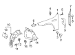 Diagram for Mercedes-Benz AMG GT 63 S E Performance Fender Splash Shield - 290-698-11-00