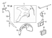 Diagram for Mercedes-Benz GLE53 AMG SUV Wheelhouse - 167-690-24-08