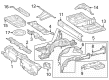 Diagram for Mercedes-Benz GLC63 AMG S E Performance Battery Hold Downs - 254-610-53-02