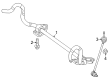 Diagram for Mercedes-Benz GLC63 AMG S E Performance Sway Bars - 254-323-16-00-64