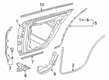 Diagram for Mercedes-Benz CLS53 AMG Door Seal - 257-735-21-00-64