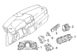 Diagram for Mercedes-Benz CLS63 AMG S Tachometer - 218-900-84-04
