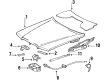 Diagram for Mercedes-Benz 190E Hood Hinge - 201-880-06-28