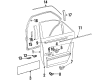 Diagram for Mercedes-Benz 300SD Door Moldings - 140-690-42-80