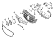 Diagram for Mercedes-Benz E300 Grille - 213-888-02-23-64