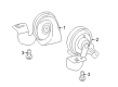 Diagram for Mercedes-Benz SL400 Horn - 007-542-64-20