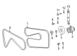 Diagram for Mercedes-Benz SLK230 Drive Belt - 011-997-58-92