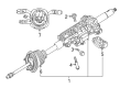 Diagram for Mercedes-Benz S550 Automatic Transmission Shift Levers - 222-900-69-08