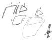 Diagram for Mercedes-Benz E55 AMG Window Run - 210-735-01-25
